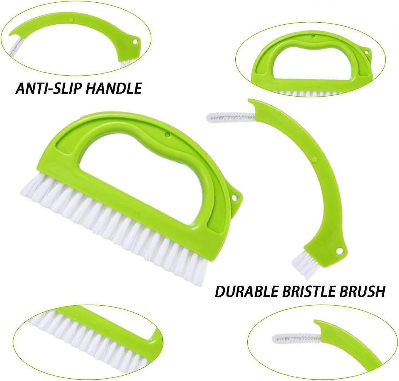 4pcs Household Cleaning Brush Set for Bathroom & Window Groove