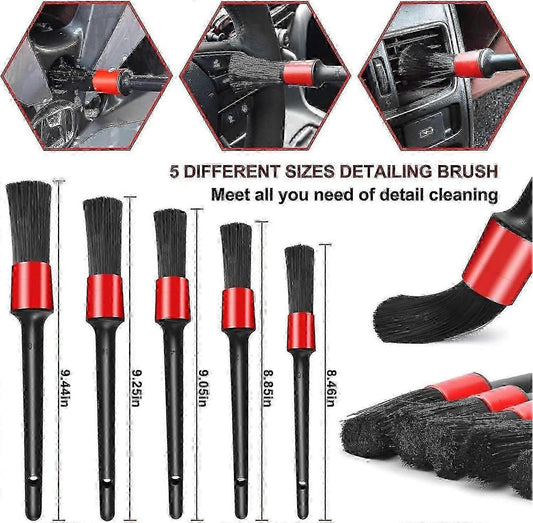 18pcs Car Cleaning Brush Kit, Auto Detailing & Drill Brushes