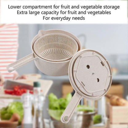 Salad Spinner with Bowl & Colander, Lettuce Washer Egg Beater