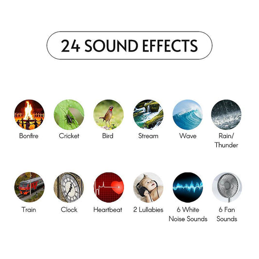 Babies White Noise Sound Machine Sleep Soother Device