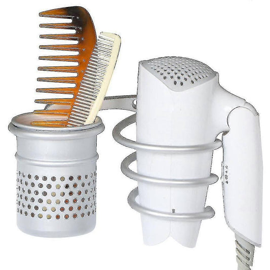 Hair Dryer Holder Wall Mount Organizer Blow Dryer Rack