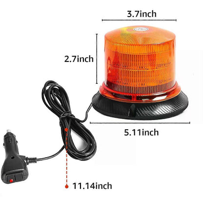 Car Roof LED Strobe Light 12-30V, Emergency Beacon for Truck Bus