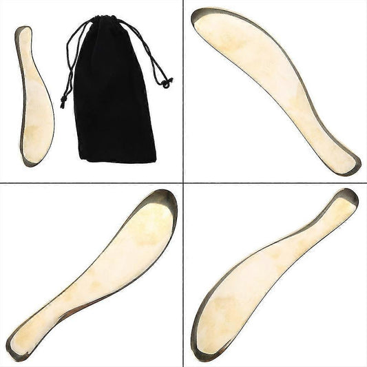 Copper Gua Sha Board Massage Tool, Body & Face Scraping Device, 188mm