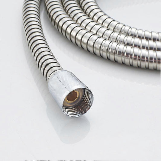 Stainless Steel Replacement Shower Hose, Double Buckle 200cm Shower Tube