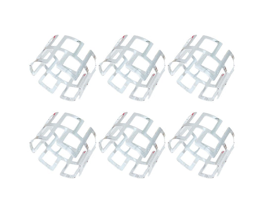 6Pcs Napkin Buckle Exquisite Elegant Fashion Table Decoration Napkin Rings for Kitchen-Silver