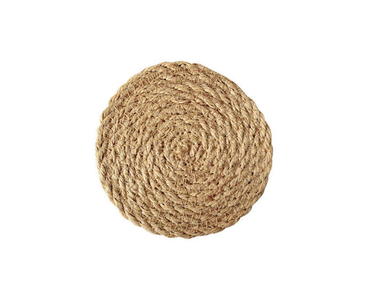 Elegant Good Woven Placemat Eco-friendly Fine Texture Straw Dinner Mat for Home-30cm
