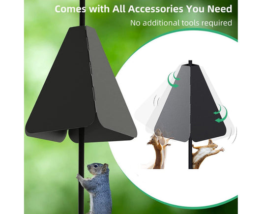 Squirrel Baffle Smooth Surface Bird Feeder Guard - A
