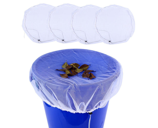 2Pcs Mesh Rain Barrel Cover - White Main Image
