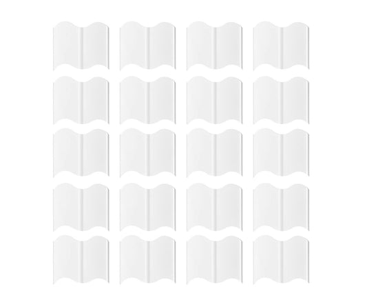 20Pcs Border Fence Walkway Landscape Edging - White