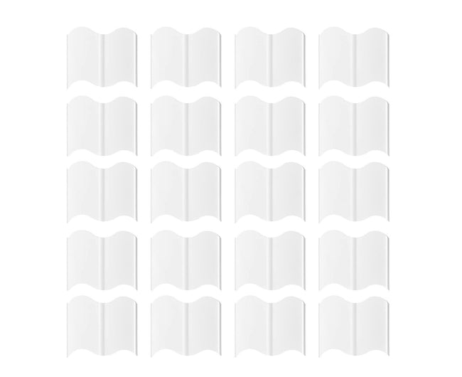 20Pcs Border Fence Walkway Landscape Edging - White Hover Image