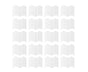 20Pcs Border Fence Walkway Landscape Edging - White