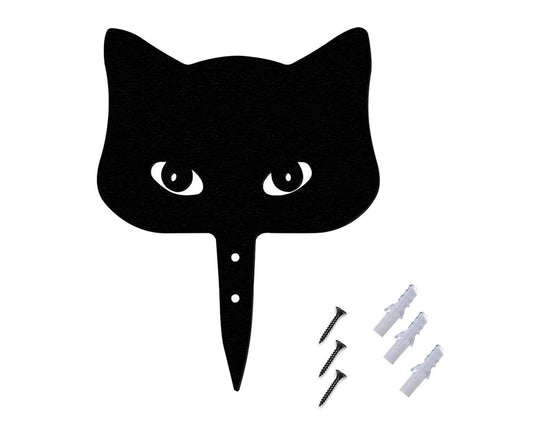 1 Set Garden Stake Peeping Cat Insert - A