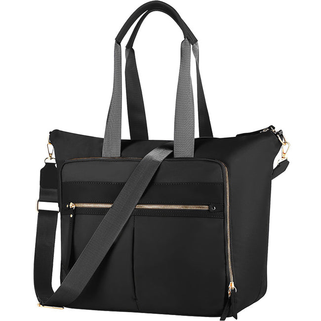 Travel Bag - Women's Travel Bag - Sports & Fitness Bag - Yoga Bag - Sports Bag - Carry-On Luggage - Waterproof & Durable - 40x21x34 cm - Dry/Wet Separation Luggage - Weekend Bag - black Hover Image