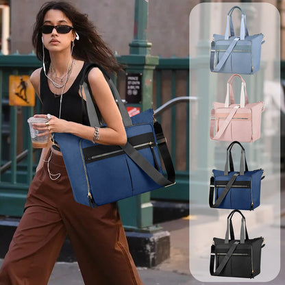Travel Bag - Women's Travel Bag - Sports & Fitness Bag - Yoga Bag - Sports Bag - Carry-On Luggage - Waterproof & Durable - 40x21x34 cm - Dry/Wet Separation Luggage - Weekend Bag - Dark blue