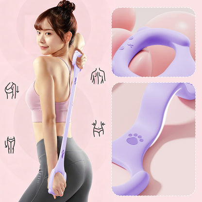 Resistance Band - 40 lbs - High-Elasticity, Break-Resistant - Home Shoulder and Back Shaper - One-Piece Construction - Yoga Stretch Band - Back Training Tool - Back Shaping - Portable Fitness Equipment - Purple - 1 Piece