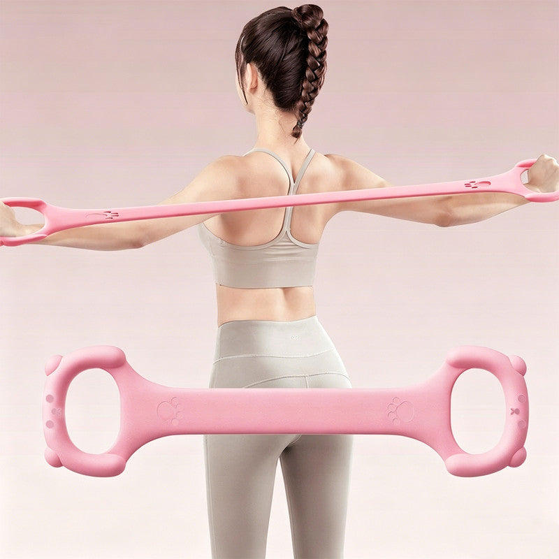 Resistance Band - 40 lbs - High-Elasticity, Break-Resistant - Home Shoulder and Back Shaper - One-Piece Construction - Yoga Stretch Band - Back Training Tool - Back Shaping - Portable Fitness Equipment - Purple - 1 Piece