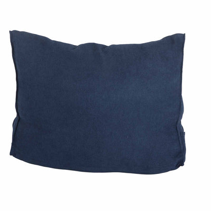 Large Backrest 60x22x50cm Triangular Design Detachable Soft Comfortable Reading Pillow Backrest for Home Sofa Bed Dark Blue 60x22x50cm