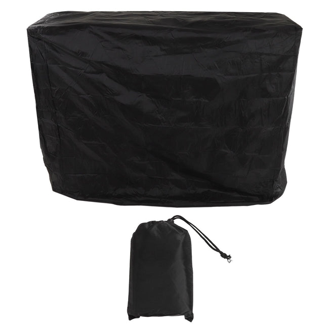 Ping Pong Table Dust Cover 190 Silver Coating Waterproof Table Tennis Cover for Outdoor Courtyard Drawstring Style 155x75x144cm / 61.0x29.5x56.7in Black Hover Image