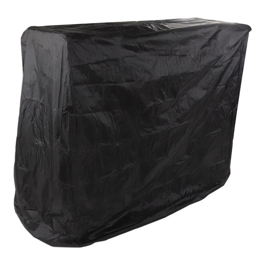 Ping Pong Table Dust Cover 190 Silver Coating Waterproof Table Tennis Cover for Outdoor Courtyard Drawstring Style 155x75x144cm / 61.0x29.5x56.7in Black