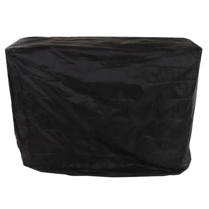 Ping Pong Table Dust Cover 190 Silver Coating Waterproof Table Tennis Cover for Outdoor Courtyard Drawstring Style 155x75x144cm / 61.0x29.5x56.7in Black