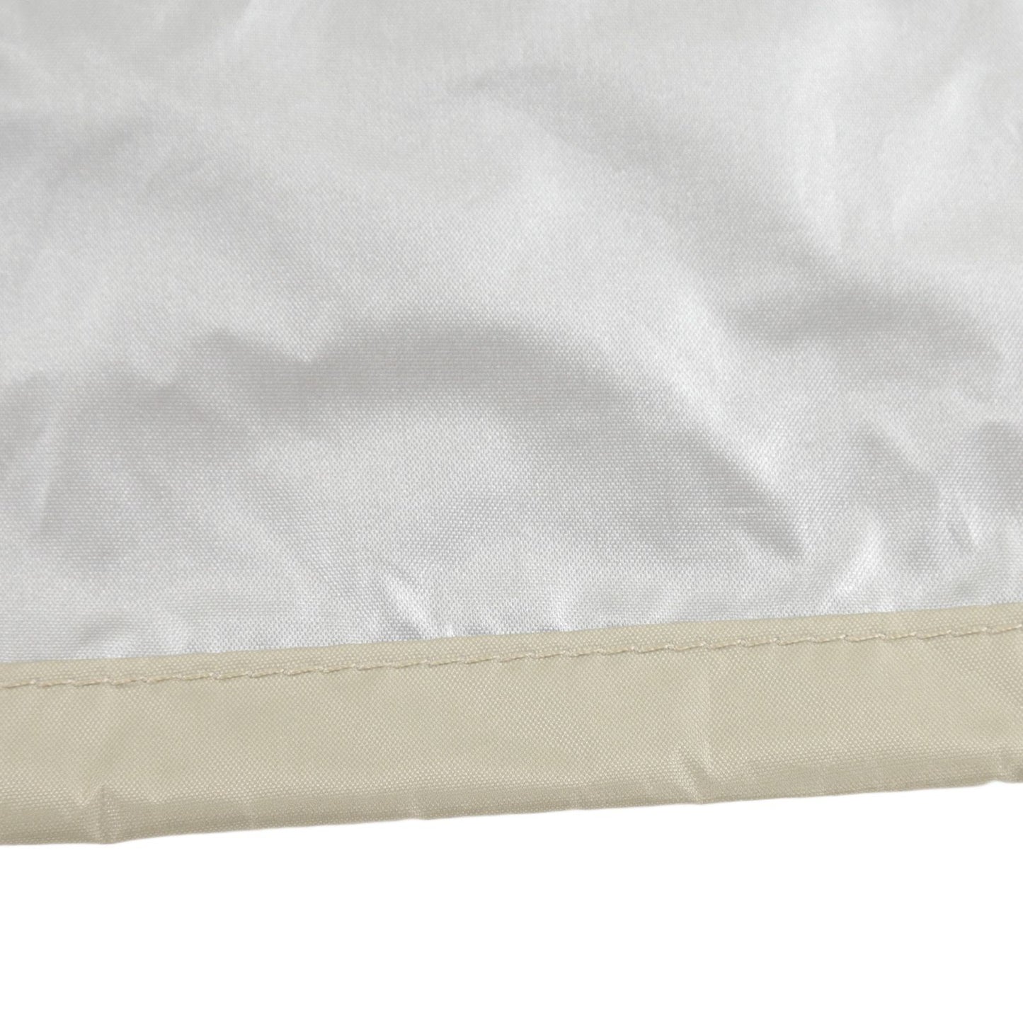 Ping Pong Table Dust Cover 190 Silver Coating Waterproof Table Tennis Cover for Outdoor Courtyard Drawstring Style 155x75x144cm / 61.0x29.5x56.7in Beige