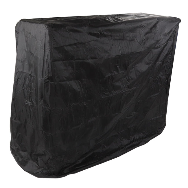 Ping Pong Table Dust Cover 190 Silver Coating Waterproof Table Tennis Cover for Outdoor Courtyard Drawstring Style 155x75x150cm / 61.0x29.5x59.1in Black Main Image
