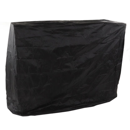 Ping Pong Table Dust Cover 190 Silver Coating Waterproof Table Tennis Cover for Outdoor Courtyard Drawstring Style 155x75x150cm / 61.0x29.5x59.1in Black