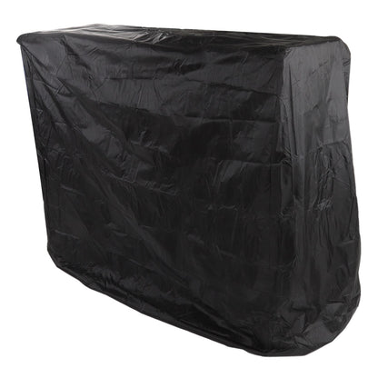 Ping Pong Table Dust Cover 190 Silver Coating Waterproof Table Tennis Cover for Outdoor Courtyard Drawstring Style 155x75x150cm / 61.0x29.5x59.1in Black