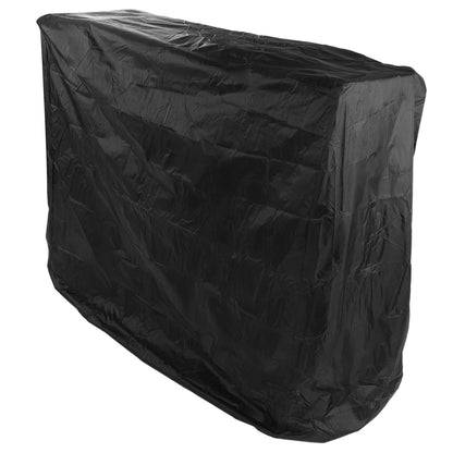 Ping Pong Table Dust Cover 190 Silver Coating Waterproof Table Tennis Cover for Outdoor Courtyard Drawstring Style 155x75x150cm / 61.0x29.5x59.1in Black