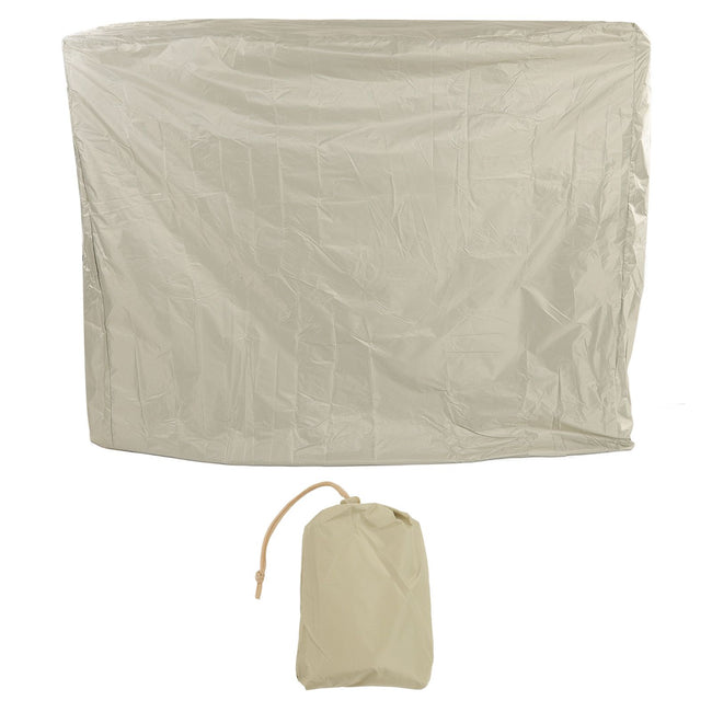 Ping Pong Table Dust Cover 190 Silver Coating Waterproof Table Tennis Cover for Outdoor Courtyard Drawstring Style 155x75x150cm / 61.0x29.5x59.1in Beige Hover Image