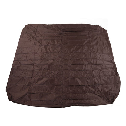 Outdoor Bathtub Dust Cover 190 Silver Coated Polyester Taffeta Waterproof Hot Spring Cover Quadrate Spa Bath Rainproof Cover 210x210x30cm Brown