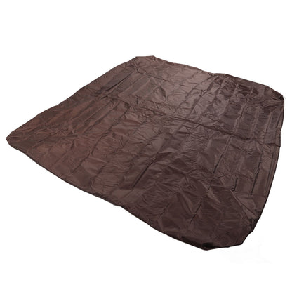 Outdoor Bathtub Dust Cover 190 Silver Coated Polyester Taffeta Waterproof Hot Spring Cover Quadrate Spa Bath Rainproof Cover 210x210x30cm Brown