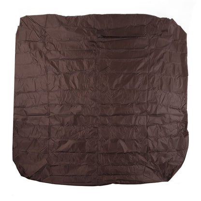Outdoor Bathtub Dust Cover 190 Silver Coated Polyester Taffeta Waterproof Hot Spring Cover Quadrate Spa Bath Rainproof Cover 210x210x30cm Brown