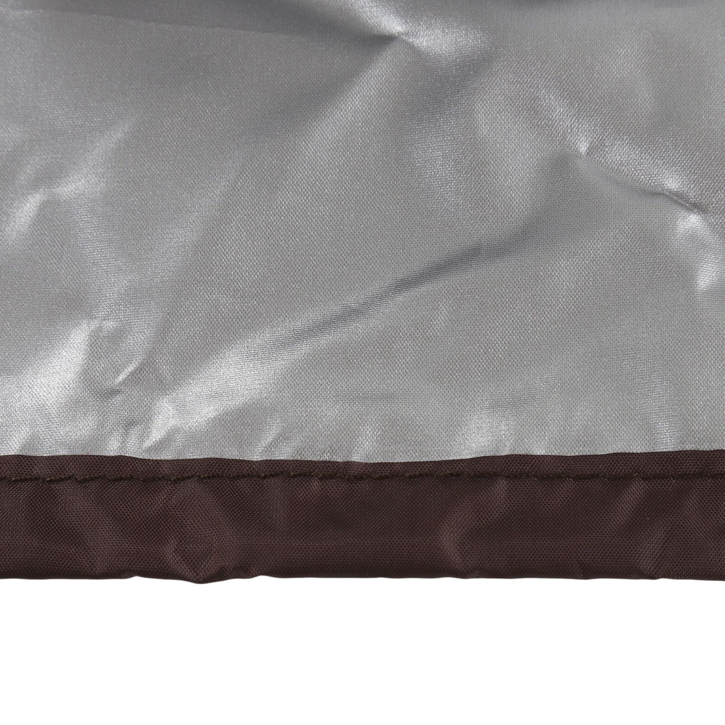 Outdoor Bathtub Dust Cover 190 Silver Coated Polyester Taffeta Waterproof Hot Spring Cover Quadrate Spa Bath Rainproof Cover 210x210x30cm Brown