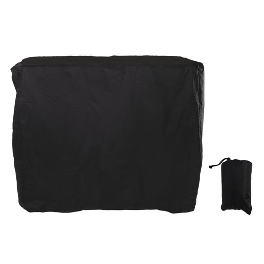 Ping Pong Table Cover Black Zippered 210 Silver Coated Waterproof Dustproof Tennis Table Cover for Patio 155x75x150cm