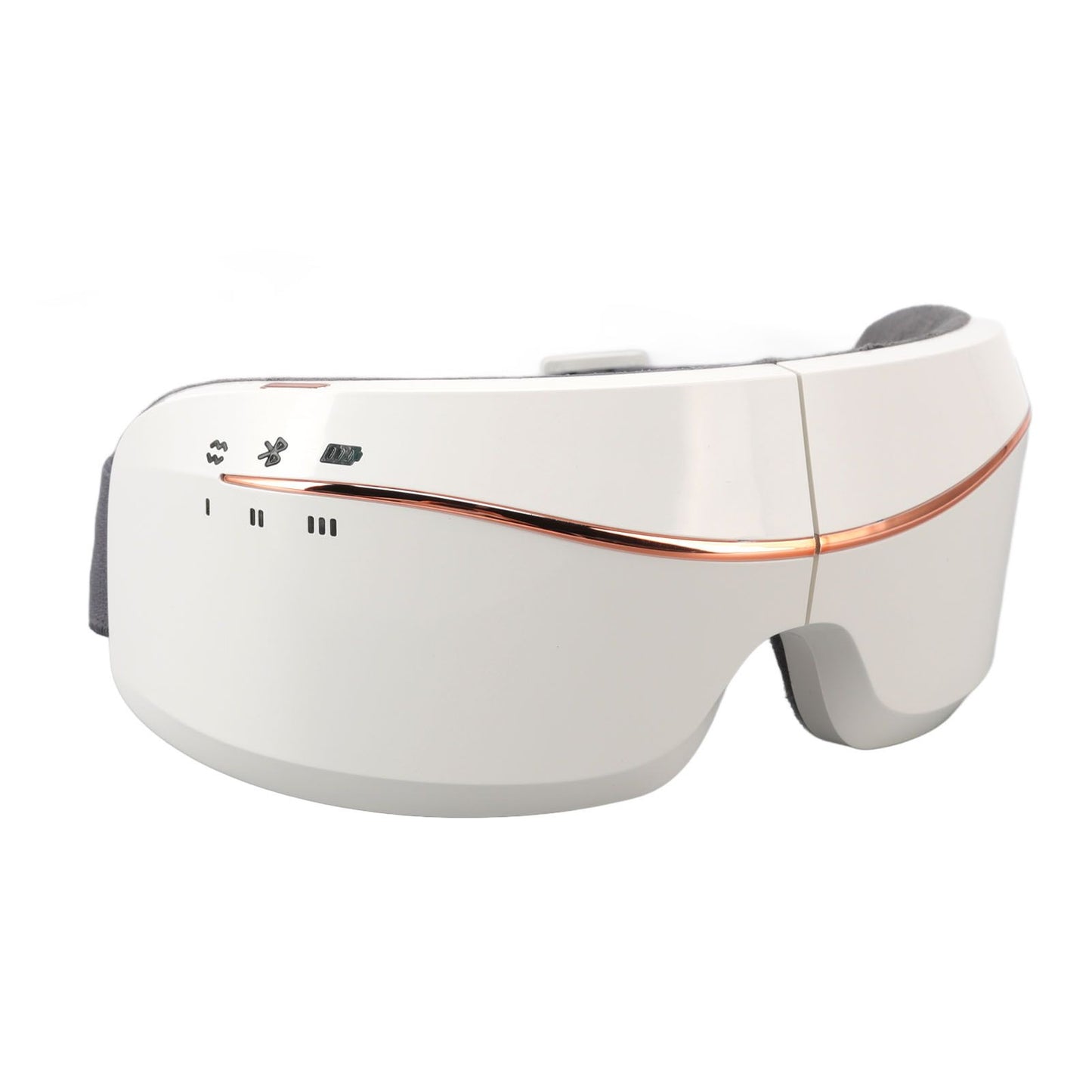 Eye Massager Smart Bluetooth Heating Vibration USB Charging Eye Massage Machine for Home Dorm White