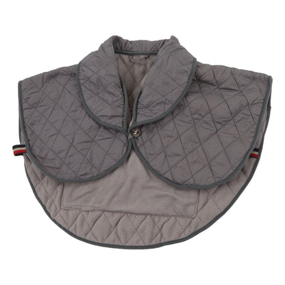 Shoulder Heating Pad Cold Proof Polyester Fiber USB Power Supply Unisex Electric Heated Shawl for Winter Grey