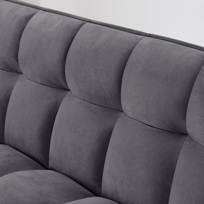Fashionable Modern and Multi-functional Foldable Velvet Sofa Bed - Green