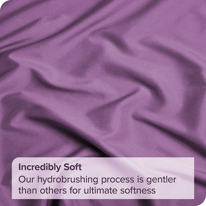 Elegant Comfort Premium Hotel Quality 1-Piece King Flat Sheet, Luxury and Softest 2000 Thread Count Bedding Flat Sheet(King,Purple)