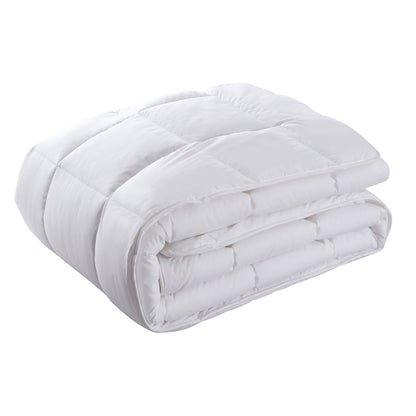 Royal Comfort 500GSM Plush Duck Feather Down Quilt Ultra Warm Soft - All Seasons - Double - White