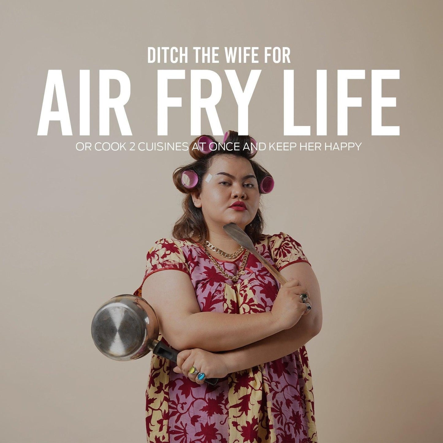 Kitchen Couture Dual View 2 x 5 Litre (10 Litre) Air Fryer Stainless Steel.