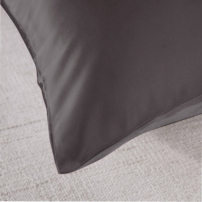 Royal Comfort Mulberry Soft Silk Hypoallergenic Pillowcase Twin Pack 51 x 76cm - Silver