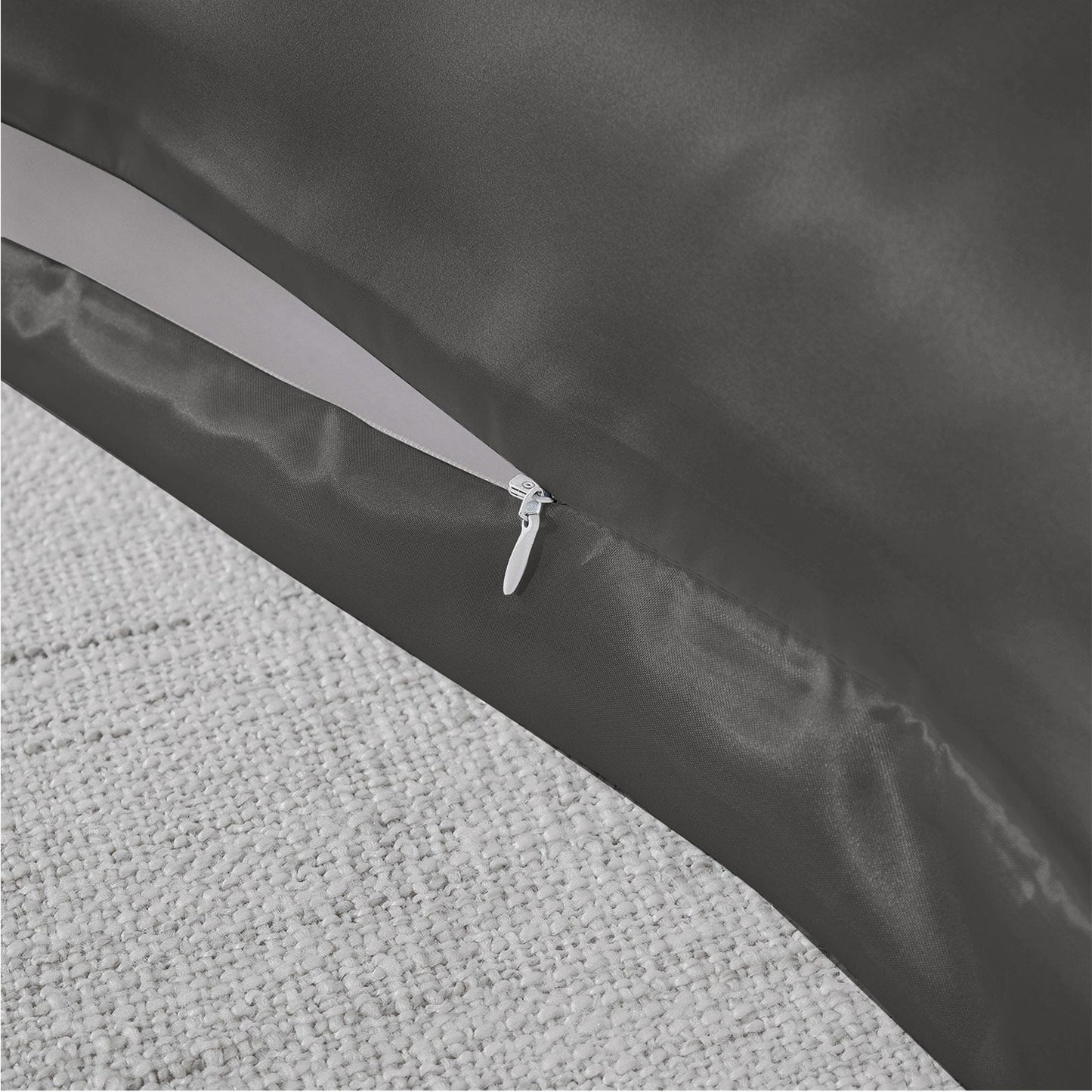 Royal Comfort Mulberry Soft Silk Hypoallergenic Pillowcase Twin Pack 51 x 76cm - Silver