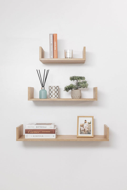 OSLO THREE PIECE SHELF KIT (OAK).