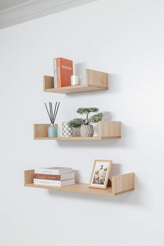 OSLO THREE PIECE SHELF KIT (OAK).