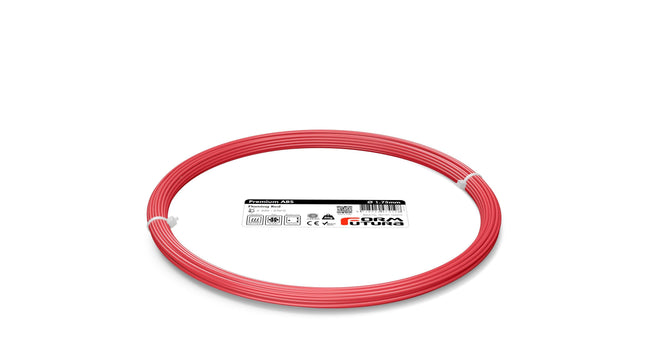 ABS 3D Printer Filament Premium ABS 1.75mm Flaming Red 50 gram Hover Image