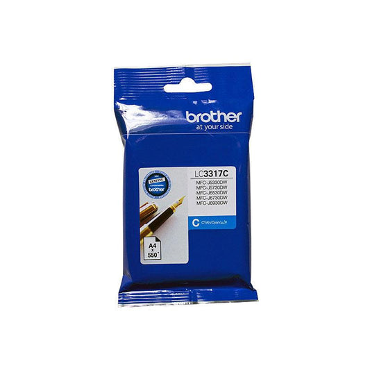 BROTHER LC3317 Cyan Ink Cartridge.