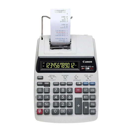 CANON Tax Calculator battery and AC Powered MP120MGII.