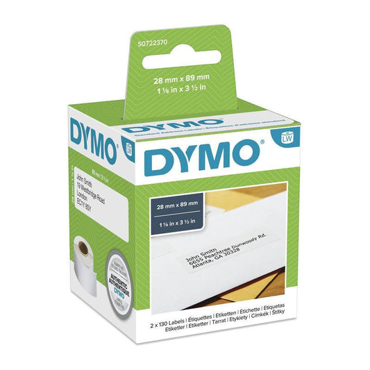 DYMO LW AddressLab 28mm x 89mm.