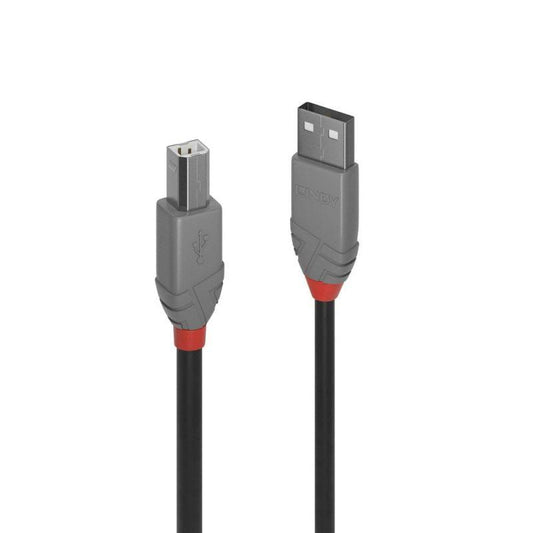 LINDY 3m USB2 A-B Cable Anthra Line.